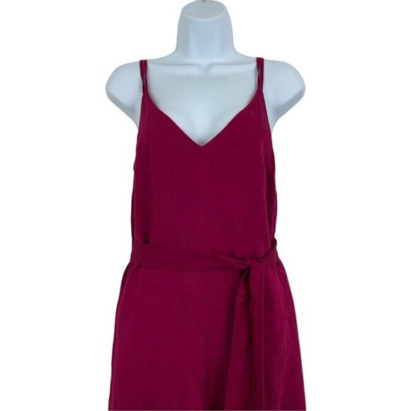 Anthropologie From Heart Of Building 18 Womens Size XS Dark Pink Jumpsuit - Picture 2 of 4